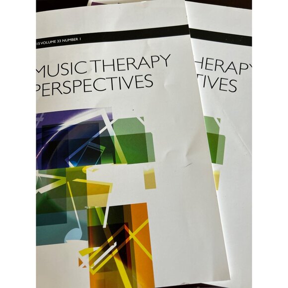 Music Therapy Perspectives Vol 33 Issues 1 & 2  Considering Theory In Practice - Picture 1 of 12